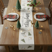 Chemin De Table Court Noël du gnome nordique mou