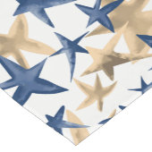 Chemin De Table Court Noël Festivals Étoiles Bleu Or Moderne (Coin)