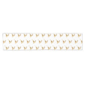 Chemin De Table Court Noël magique des rennes d'or (Horizontal)