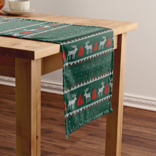 Chemin De Table Court Noël minimaliste (In Situ)