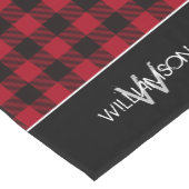 Chemin De Table Court Noël Monogramme de Rustic Buffalo (Coin)