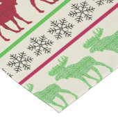 CHEMIN DE TABLE COURT NOËL ORNAMENTS REINDEUR (Coin)