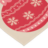 Chemin De Table Court Noël Ornements vintages (Coin)