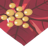 Chemin De Table Court Noël Poinsettia (Coin)