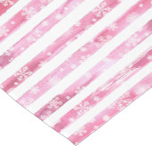 Chemin De Table Court Noël rose et blanc Joie Reindeer (Coin)