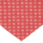 Chemin De Table Court Noël Rouge Blanc Élégant Vacances (Coin)