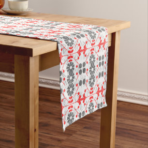 Chemin De Table Court Noël Scandinave Folk Art Runic Motif