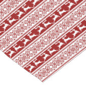 Chemin De Table Court Noël scandinave renne (Coin)