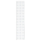 Chemin De Table Court Noël Snowflake Motif moderne Festin blanc (Devant)