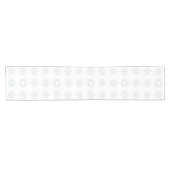 Chemin De Table Court Noël Snowflake Motif moderne Festin blanc (Horizontal)