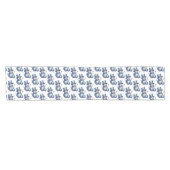 Chemin De Table Court Noël Snowman Élégant Vacances d'hiver (Horizontal)