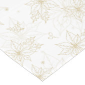 Chemin De Table Court Noëls blancs poinsettia courte table Runner (Coin)