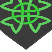 Chemin De Table Court Noeud celtique vert irlandais (Coin)