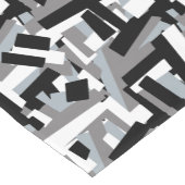 Chemin De Table Court Noir blanc gris Abstrait Patches géométriques (Coin)