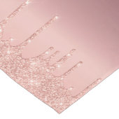 Chemin De Table Court Nom du monogramme Rose texte Parties scintillant d (Coin)