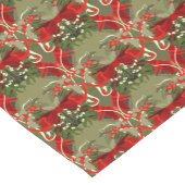 Chemin De Table Court Nostalgale Mistletoe et Holly Christmas (Coin)