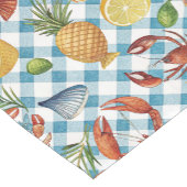 Chemin De Table Court Nourriture de mer de campagne (Coin)
