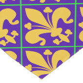 Chemin De Table Court Nouvelle-Orléans Mardi Gras Fleur de Lis (Coin)