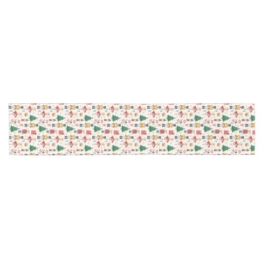 Chemin De Table Court Nutcracker Ballet Motif de vacances (Horizontal)