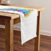 Chemin De Table Court Oeil de paon arc-en-ciel (In Situ)