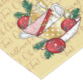 Chemin De Table Court Oh Christmas Tea ! (Coin)
