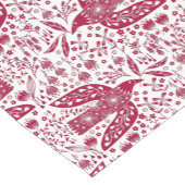 Chemin De Table Court Oiseau rouge (Coin)