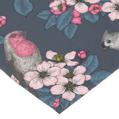 Chemin De Table Court Oiseaux et fleurs (Coin)