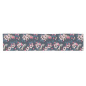 Chemin De Table Court Oiseaux et fleurs (Horizontal)