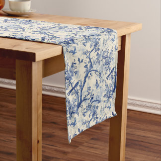 Chemin De Table Court Oiseaux Whimiques Parmi Les Arbres Nappe