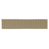 Chemin De Table Court Olive Burgundy White Plaid Classic Table Runner (Horizontal)