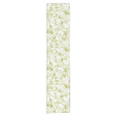 Chemin De Table Court olive-white abstract fashionable modern pattern    (Devant)