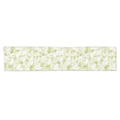 Chemin De Table Court olive-white abstract fashionable modern pattern    (Horizontal)