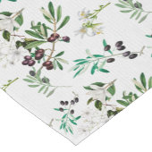 Chemin De Table Court Olives, Toscane, fleurs, Méditerranée, été (Coin)