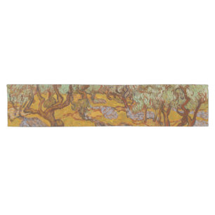 Chemin De Table Court Oliviers de Van Gogh Soleil Jaune Ciel