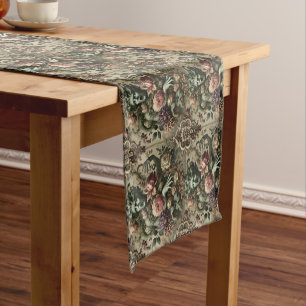 Chemin De Table Court Opulence Opatique - Gothique Floral Baroque