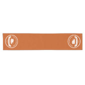 Chemin De Table Court Orange Thanksgiving personnalisé (Horizontal)