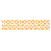 Chemin De Table Court Orange Trellis (Horizontal)