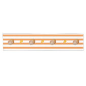 Chemin De Table Court oranges & white strie citrus (Horizontal)