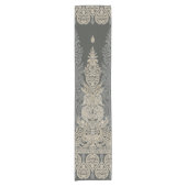Chemin De Table Court Ornamental Traditional Paisley design (Devant)