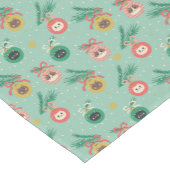 Chemin De Table Court Ornements de chats sur Motif d'arbre (Coin)