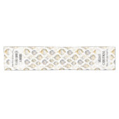 Chemin De Table Court Ornements or argent Noël (Horizontal)