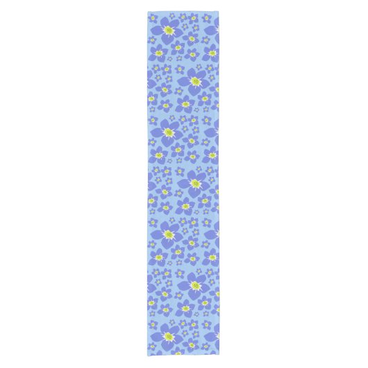 Chemin De Table Court Oubliez-moi pas Design Table Runner (Devant)