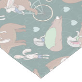 Chemin De Table Court Ours et Lapin (Coin)