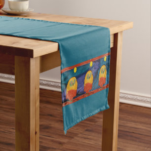 Chemin De Table Court Owl "Art by Kids"