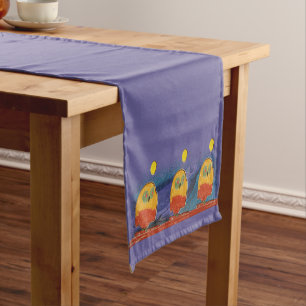 Chemin De Table Court Owl "Art by Kids"