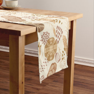 Chemin De Table Court Pain et orge d'art, beige
