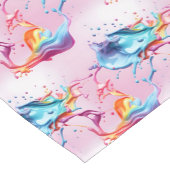 Chemin De Table Court Paint arc-en-ciel (Coin)