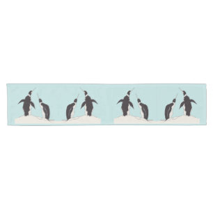 Chemin De Table Court paire de pingouins