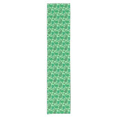 Chemin De Table Court Paisley motif, jade et vert menthe (Devant)