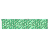 Chemin De Table Court Paisley motif, jade et vert menthe (Horizontal)